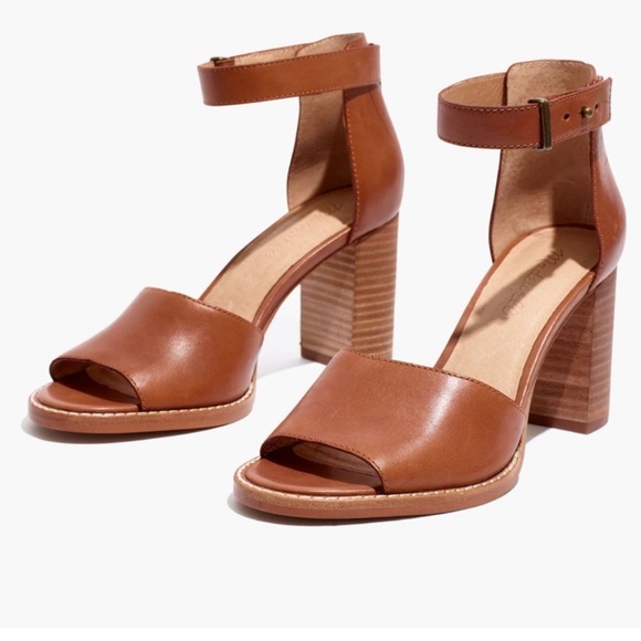 Madewell Paulette Sandal in English Saddle size 8 - Picture 3 of 9